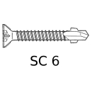 Torx Spezial Bohrschrauben verzinkt SC6