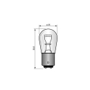 Glühlampe Narva 24V 21/5W Sockel Bay15d