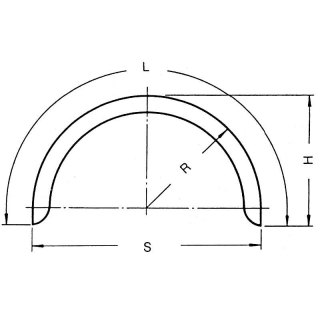 Einachskotflügel Profil 12/40 B220 R375 L1210 S750 H390