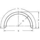 Einachskotflügel Profil 12/40 B220 R375 L1210 S750 H390