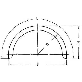 Einachskotflügel Profil 40 B220 R375 L1210 S750 H390