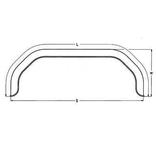 Doppelachskotflügel Profil 12/40 B220 L1995 S1550 H380