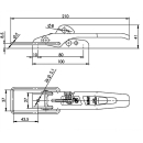 SPP - Exzenterverschluss, ZB-01, 210 mm, Rundbügel, verzinkt