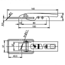 SPP - Exzenterverschluss, ZB-02, 166 mm, Rundbügel, verzinkt