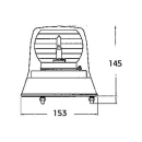 Rundumkennleuchte 12/24V gelb