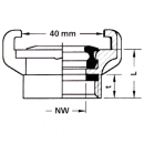 Wasserschlaucharmatur 1/4" IG, MS