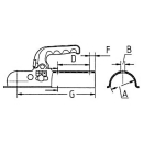 Knott K 7,5 Ausf. D Zugdeichsel rund 60 mm