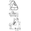 Technokon 5 - Leuchtensystem BBS 630 R, rechts Blink-,...