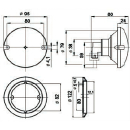 Rückfahrleuchte, W 710-W, Klarglas, Zentralstecker...